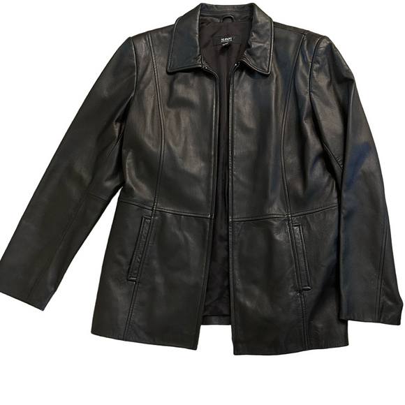 Alfani Men’s Genuine Leather Jacket Sz L